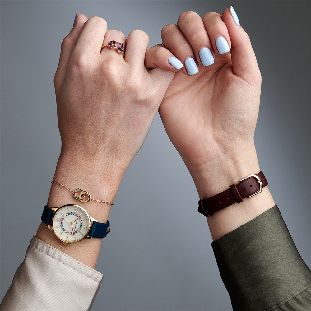 Olivia Burton Gold Rainbow Linked Bracelet 