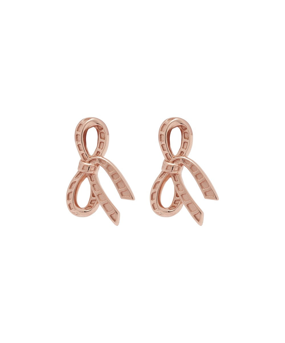 Olivia Burton Rose Gold Bow Stud Earrings
