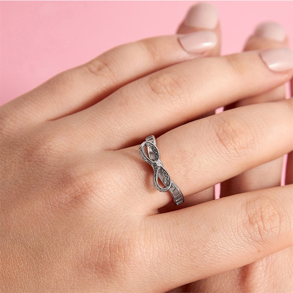 Olivia Burton Silver Bow Ring