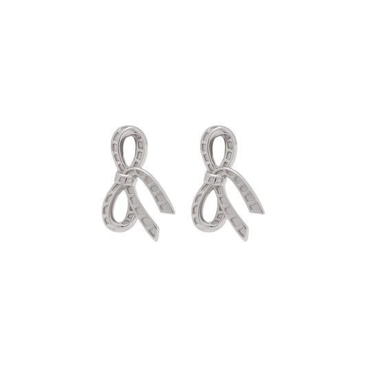 Olivia Burton Silver Bow Stud Earrings