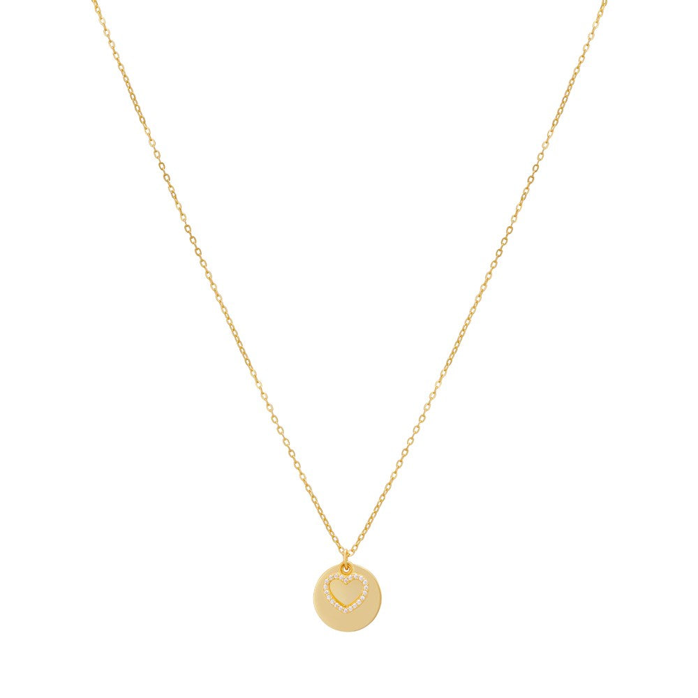 Argento Gold Heart Coin Necklace