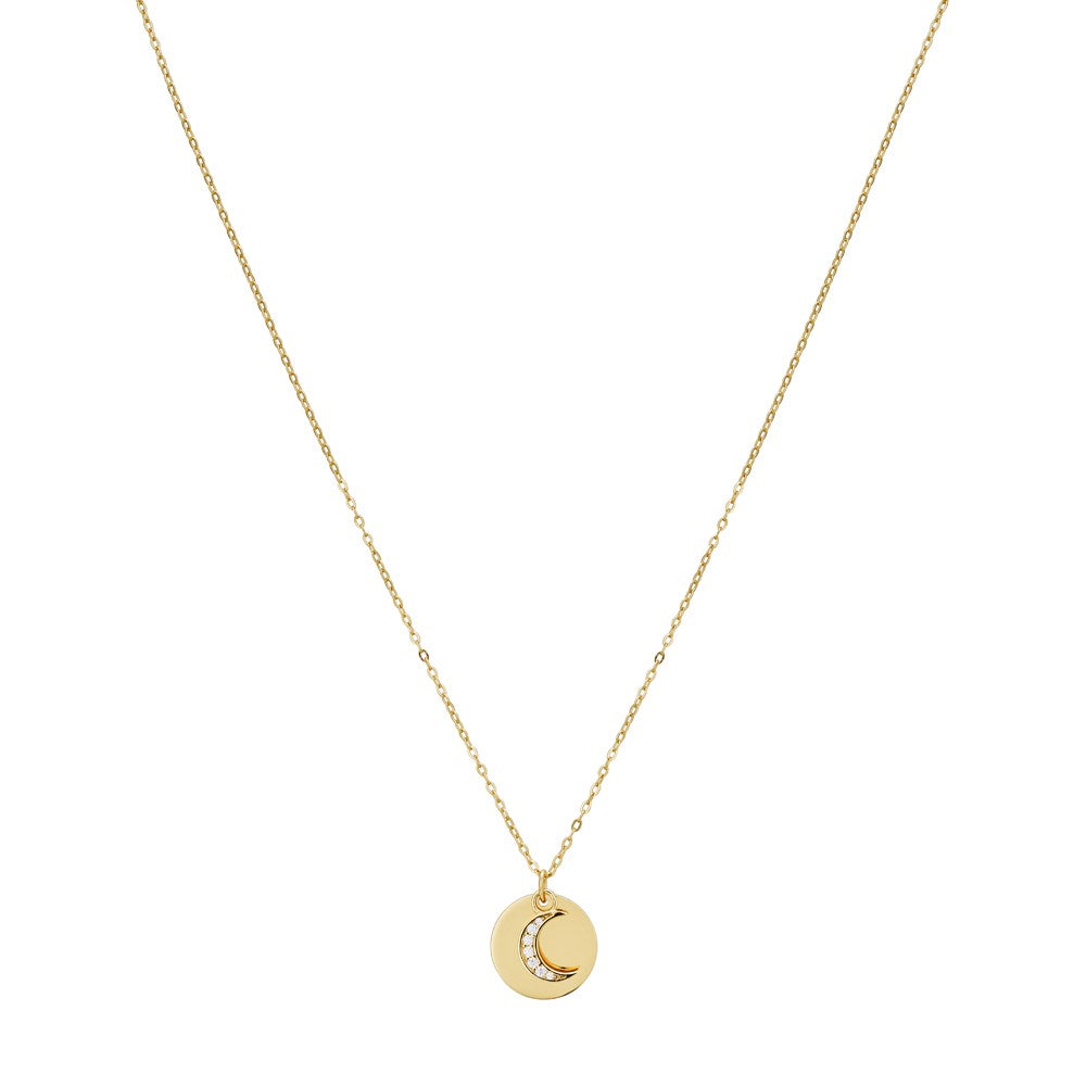 Argento Gold Moon Coin Necklace