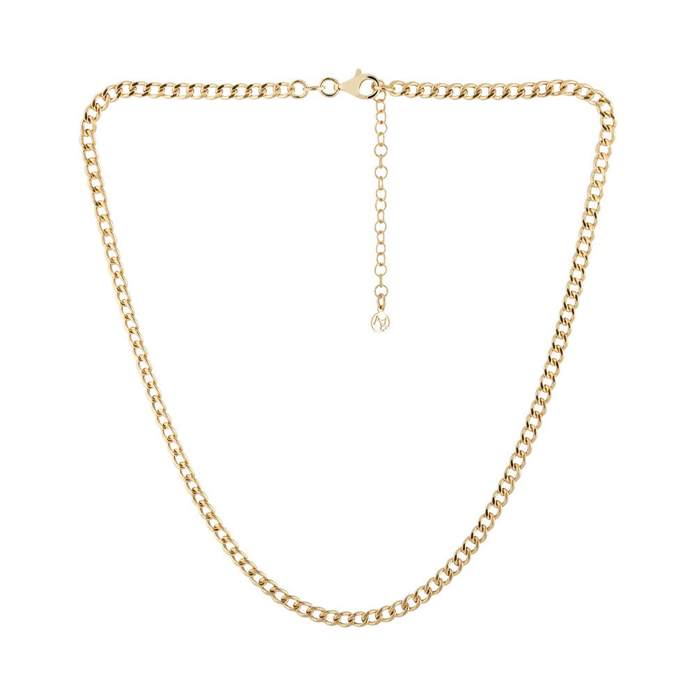 Argento Recycled Gold Classic Curb Chain Necklace