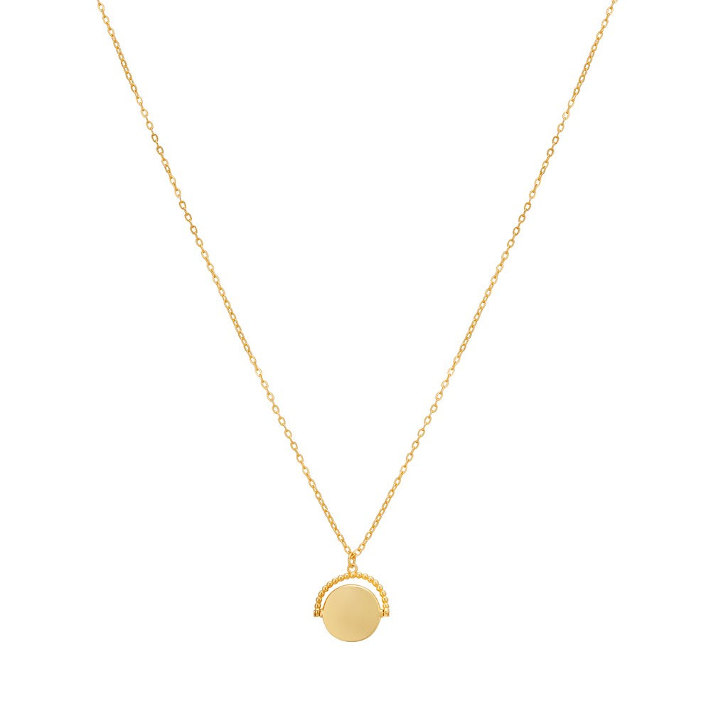 Argento Gold Spinning Disc Necklace