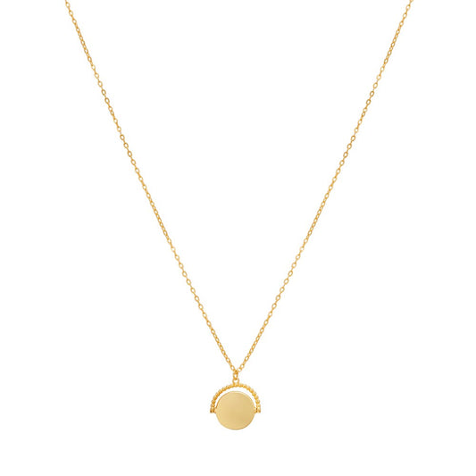 Argento Gold Spinning Disc Necklace
