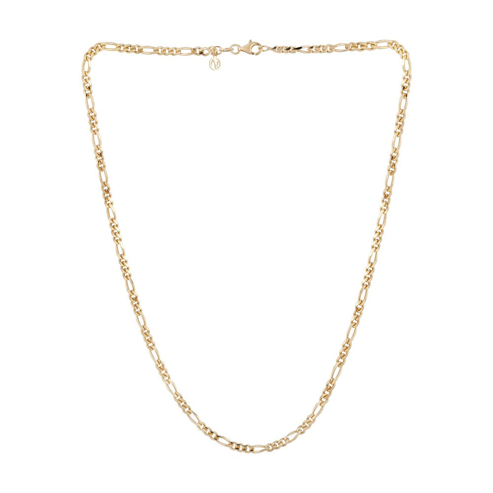 Argento Recycled Gold Figaro Chain Necklace