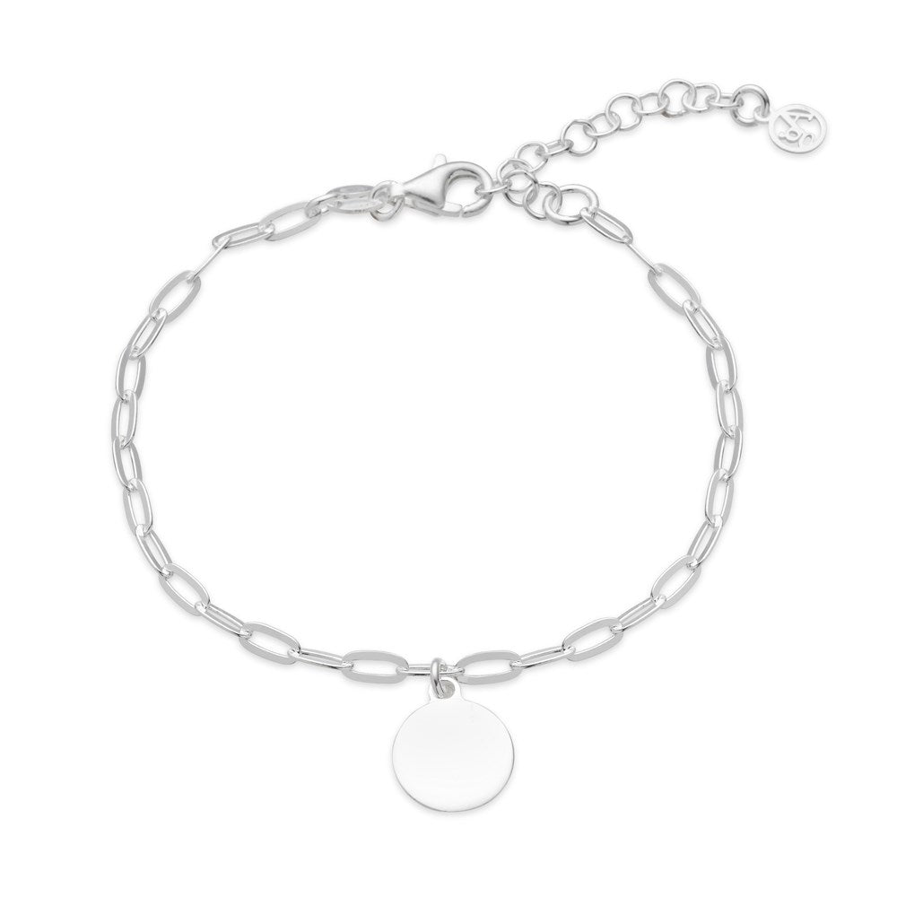 Argento Recycled Silver Circle Chain Bracelet