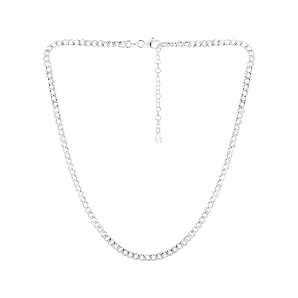 Argento Recycled Silver Classic Curb Chain Necklace