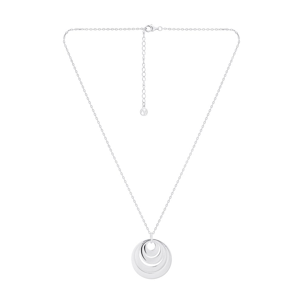 Argento Silver Four Circle Necklace