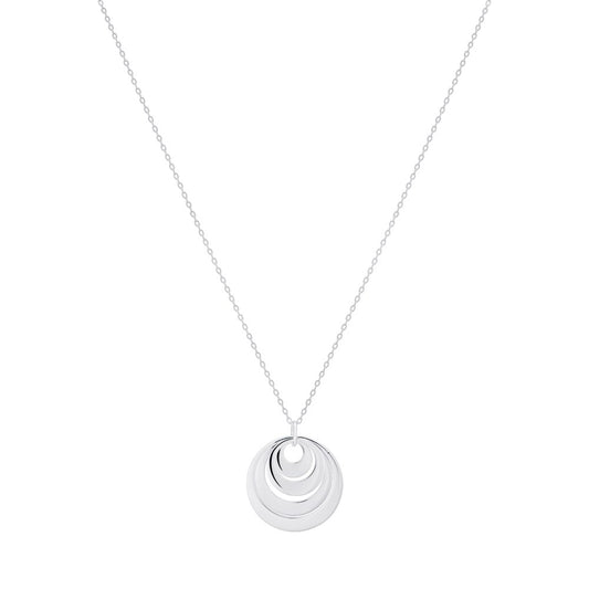 Argento Silver Four Circle Necklace