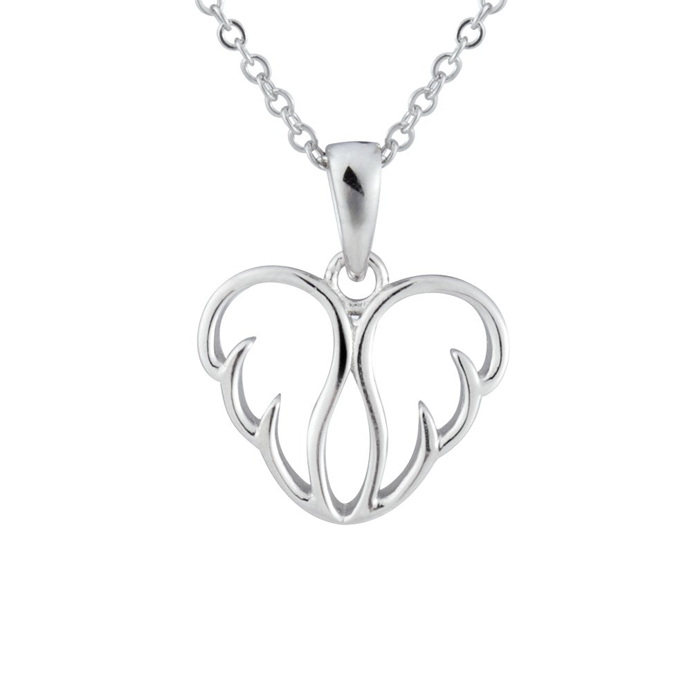 Argento Silver Angel Wing Necklace