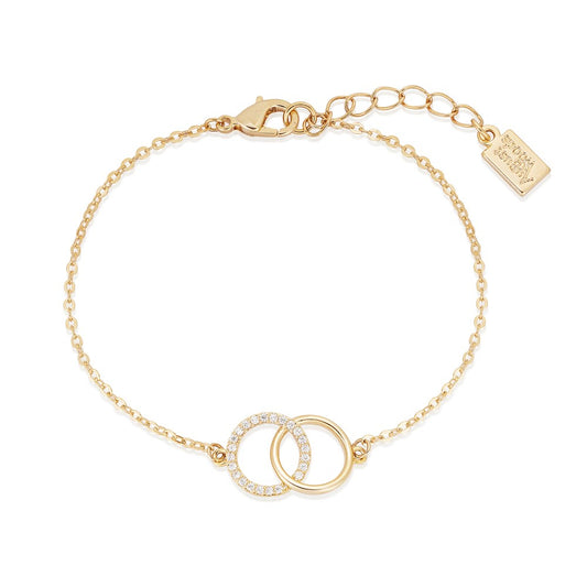 August Woods Gold Link Crystal Bracelet