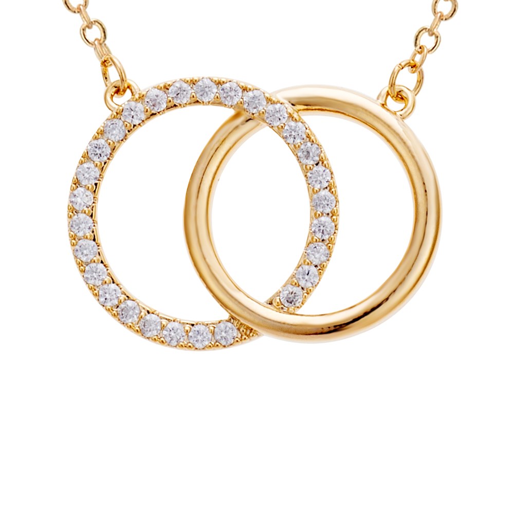 August Woods Gold Link Crystal Necklace