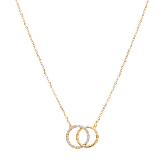 August Woods Gold Link Crystal Necklace