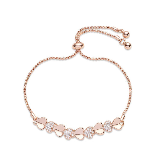 August Woods Crystal Heart Pull Bracelet