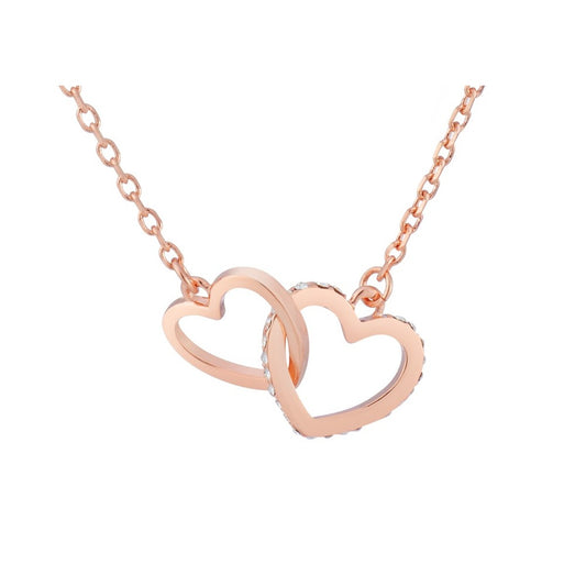 August Woods Rose Gold Heart Link Necklace