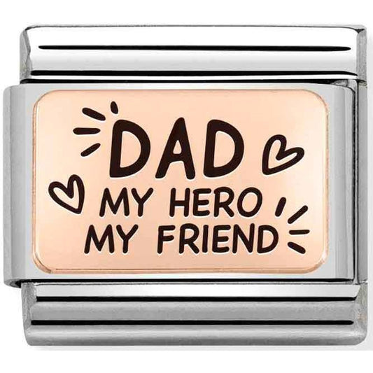 Nomination Rose Gold Dad Charm