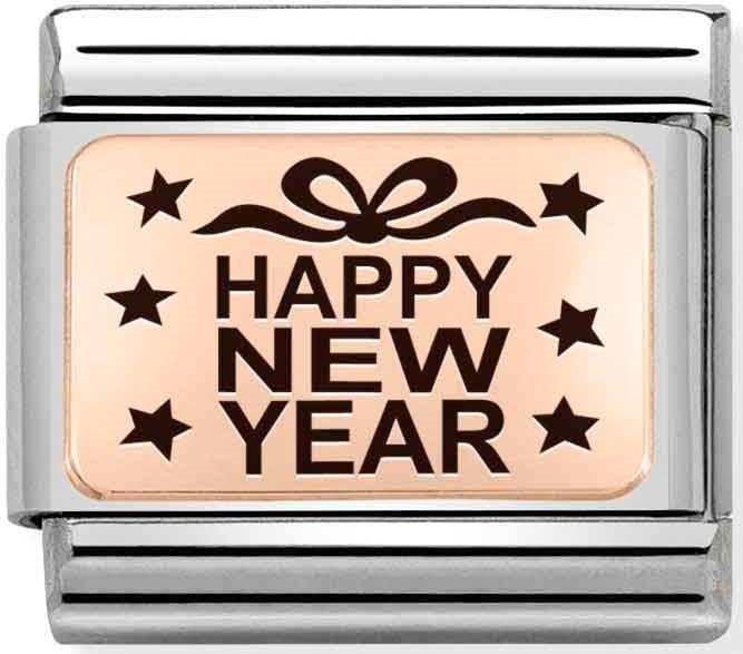 Nomination Happy New Year Charm 
