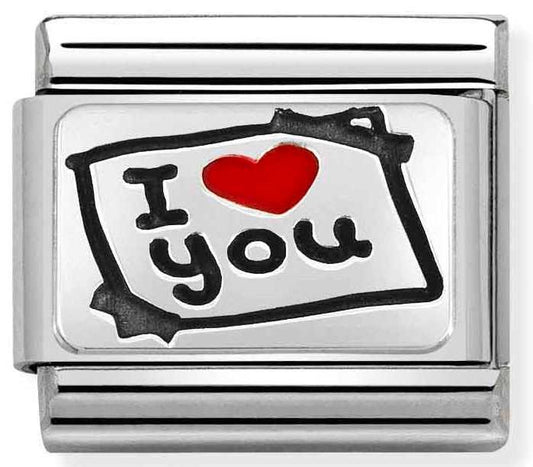 Nomination I Love You Post It Charm 