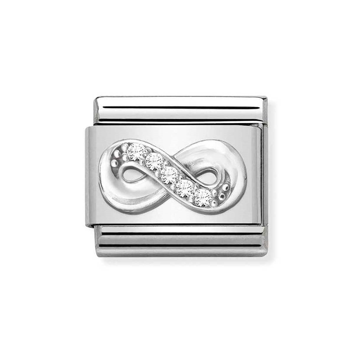 Nomination Silver Crystal Infinity Charm