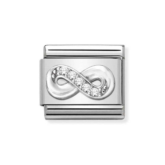 Nomination Silver Crystal Infinity Charm