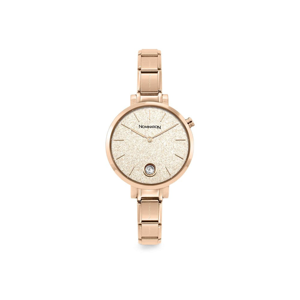 Nomination Paris Pink Glitter Watch