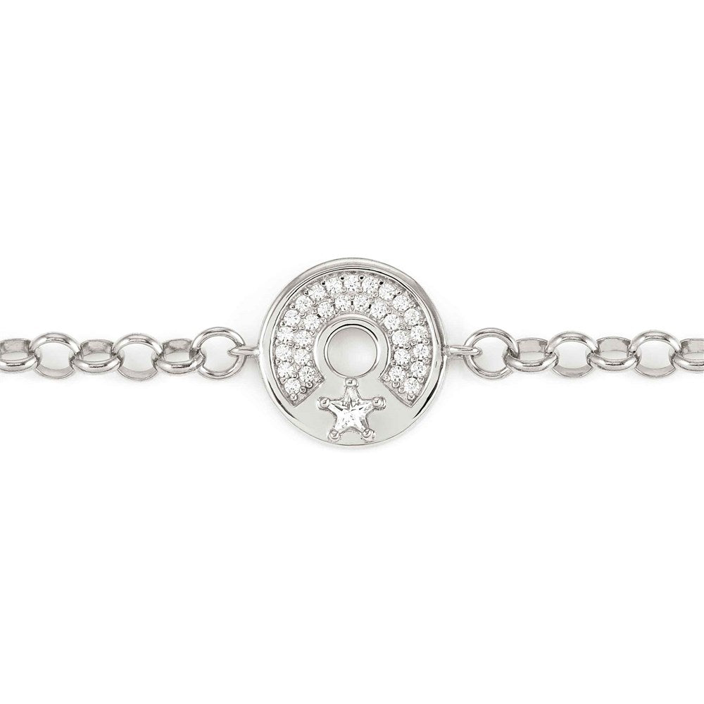 Nomination Sentimental Silver Crystal Star Bracelet 