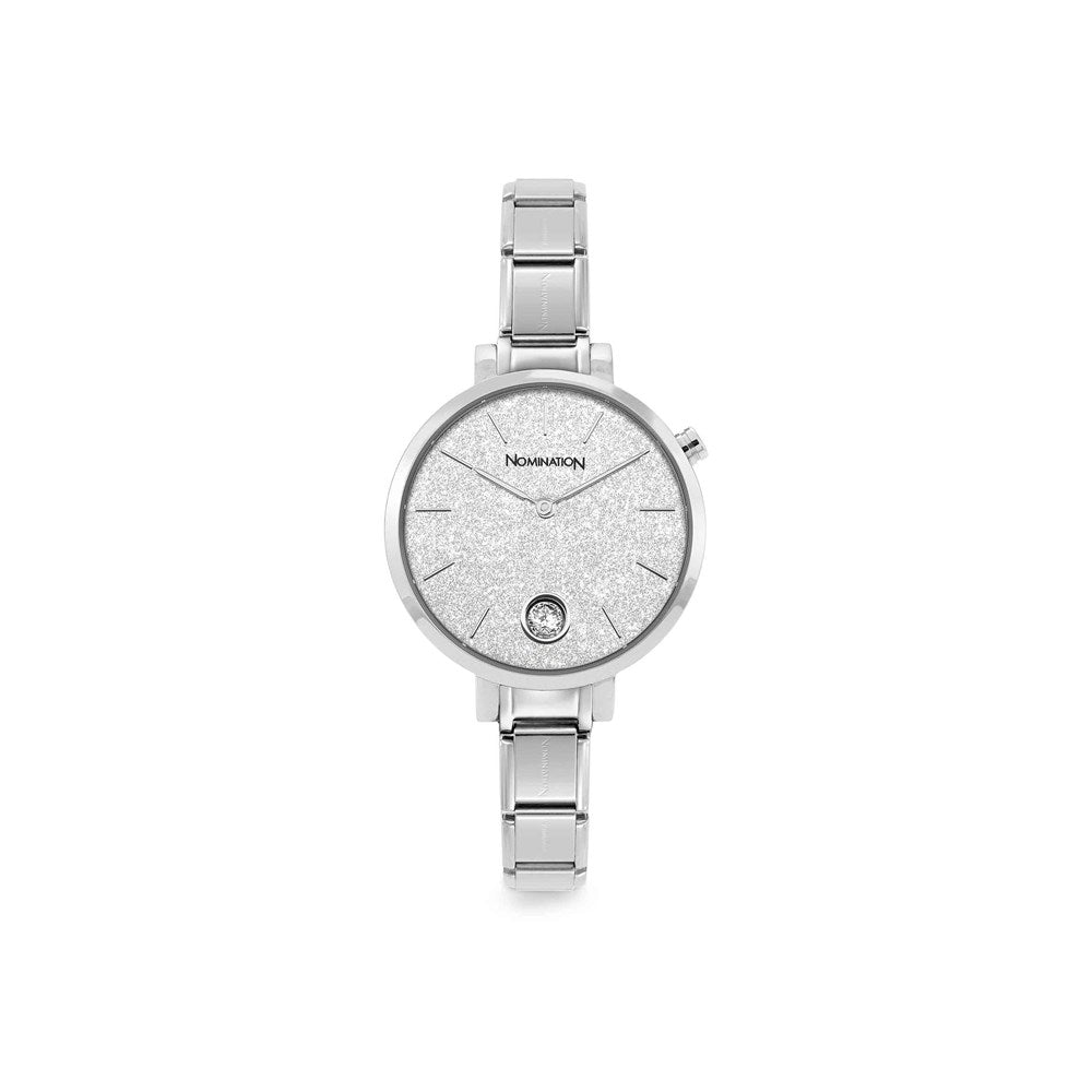 Nomination Paris Silver Glitter Watch
