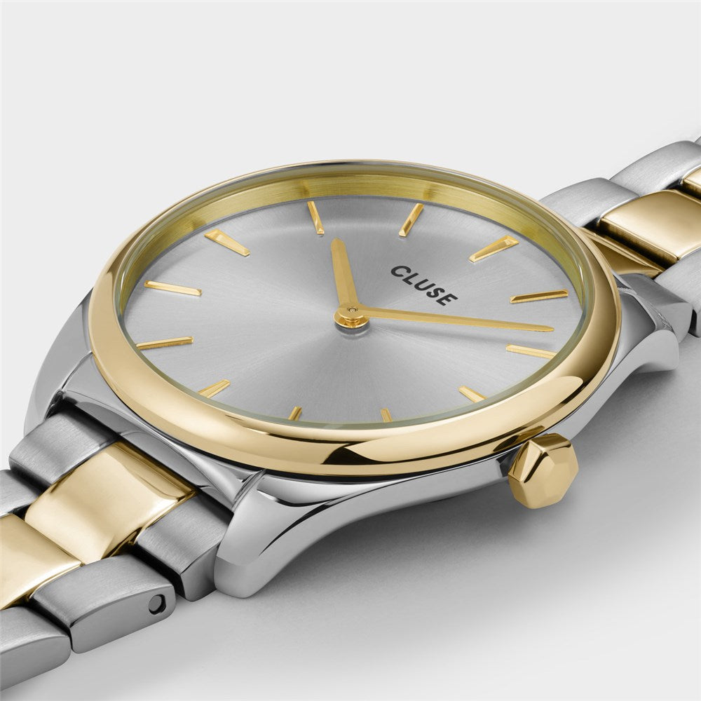 CLUSE Gold + Silver Feroce Petite Watch