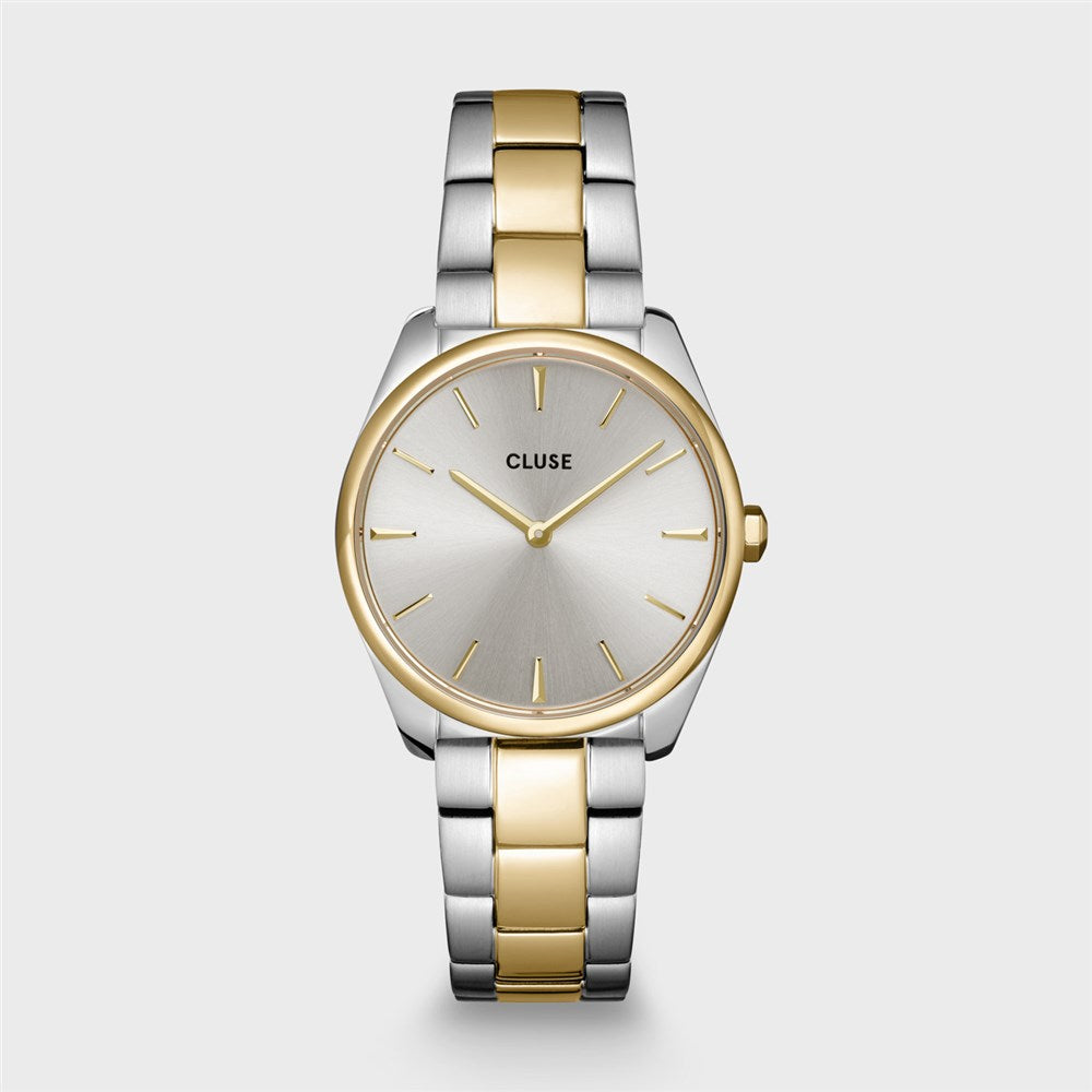 CLUSE Gold + Silver Feroce Petite Watch