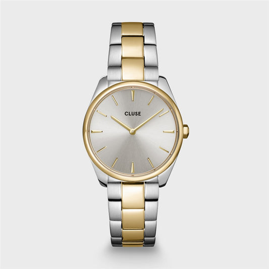 CLUSE Gold + Silver Feroce Petite Watch