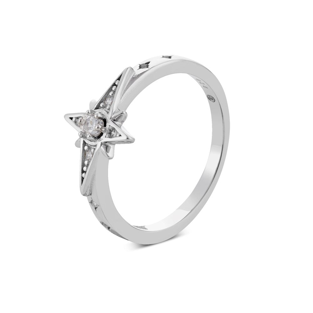 Argento Silver Midnight Star Ring