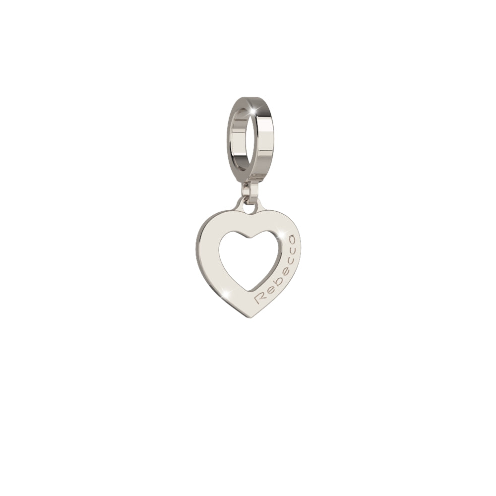 Rebecca Silver I Love You Heart Charm