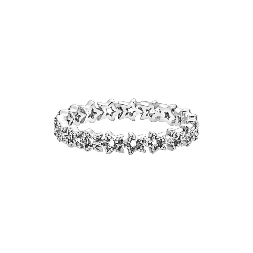 Pandora Band of Asymmetric Stars Ring
