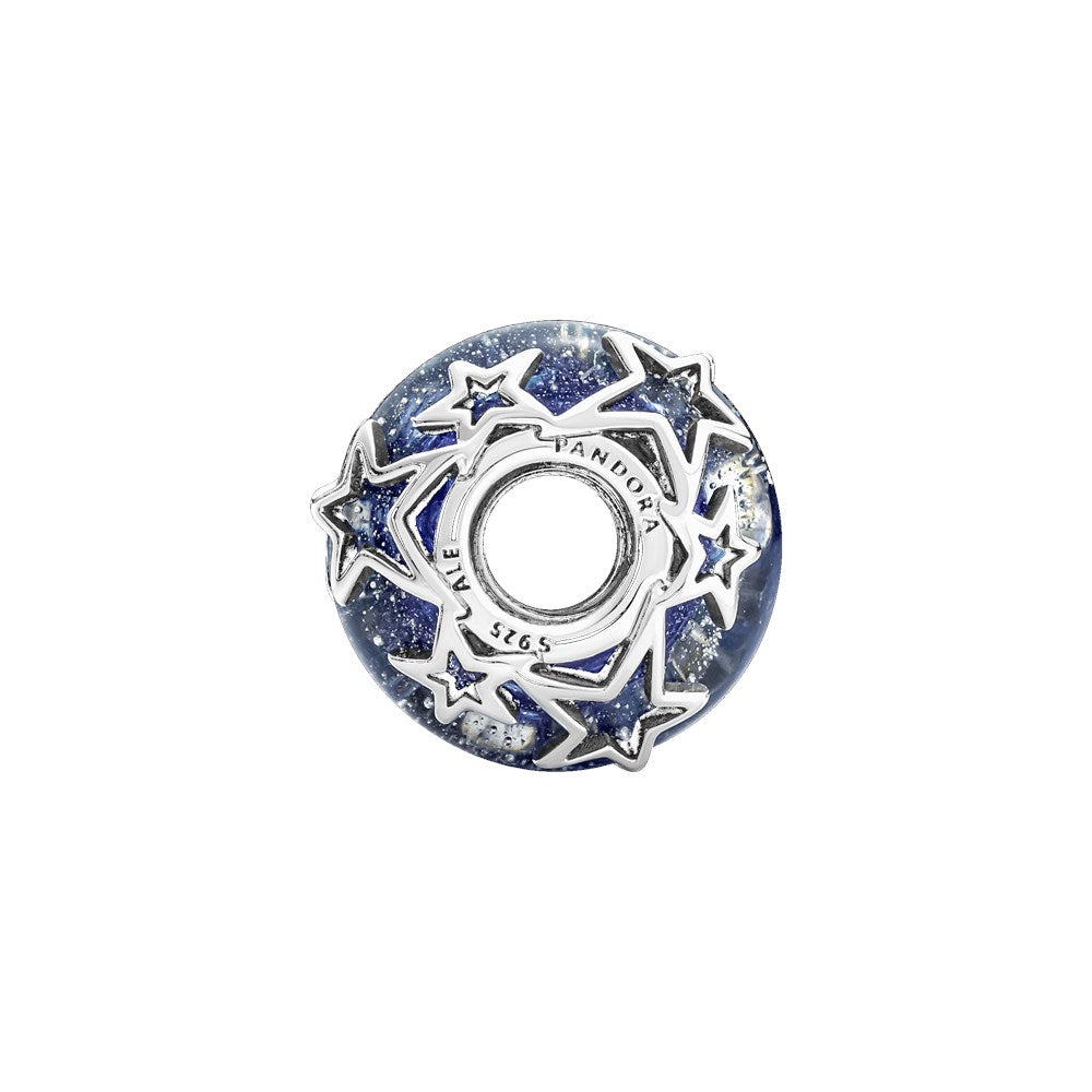Pandora Galaxy Blue & Star Murano Charm