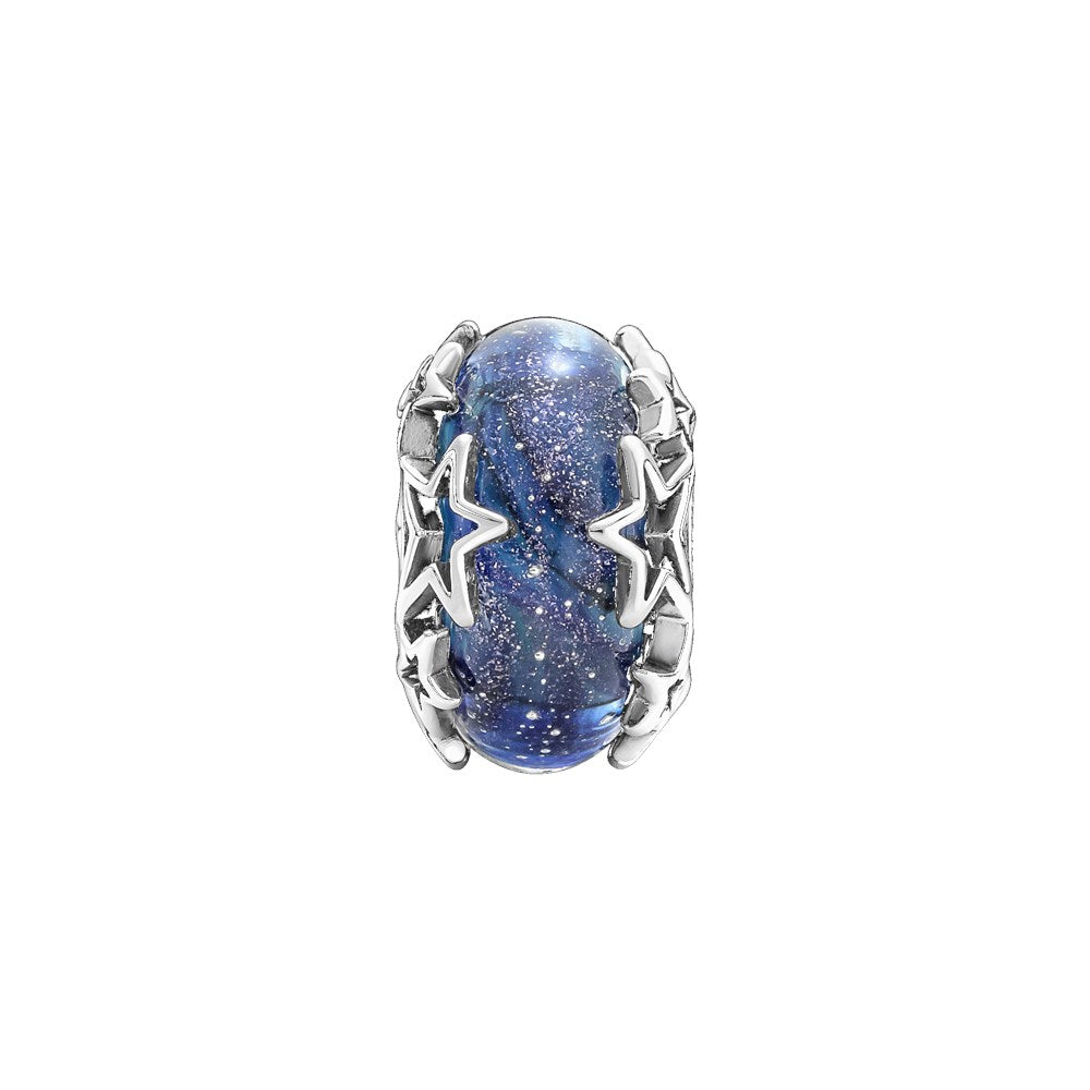 Pandora Galaxy Blue & Star Murano Charm