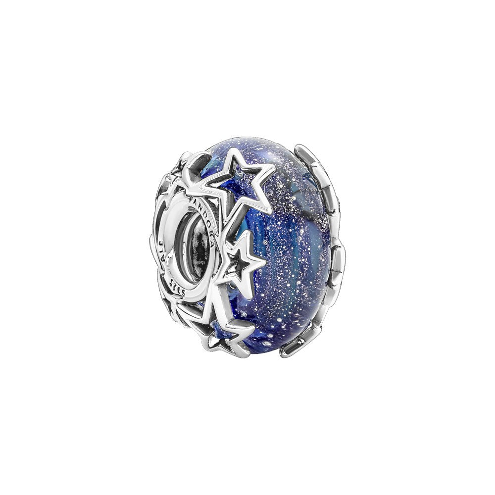 Pandora Galaxy Blue & Star Murano Charm