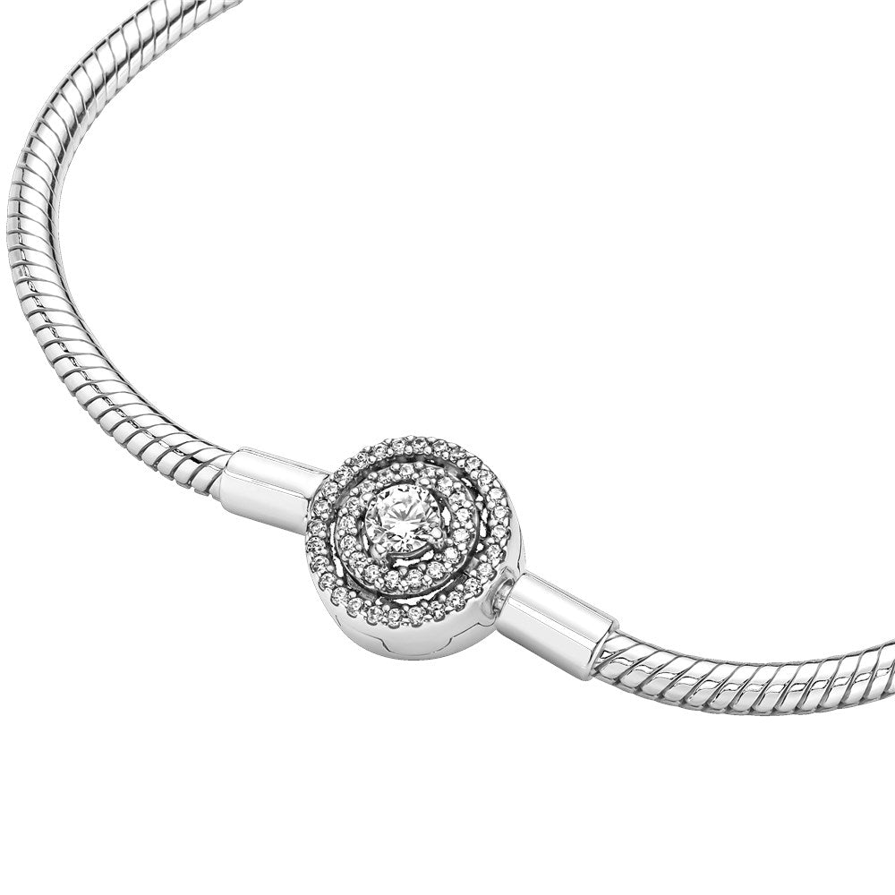 Pandora Moments Halo Snake Chain Bracelet