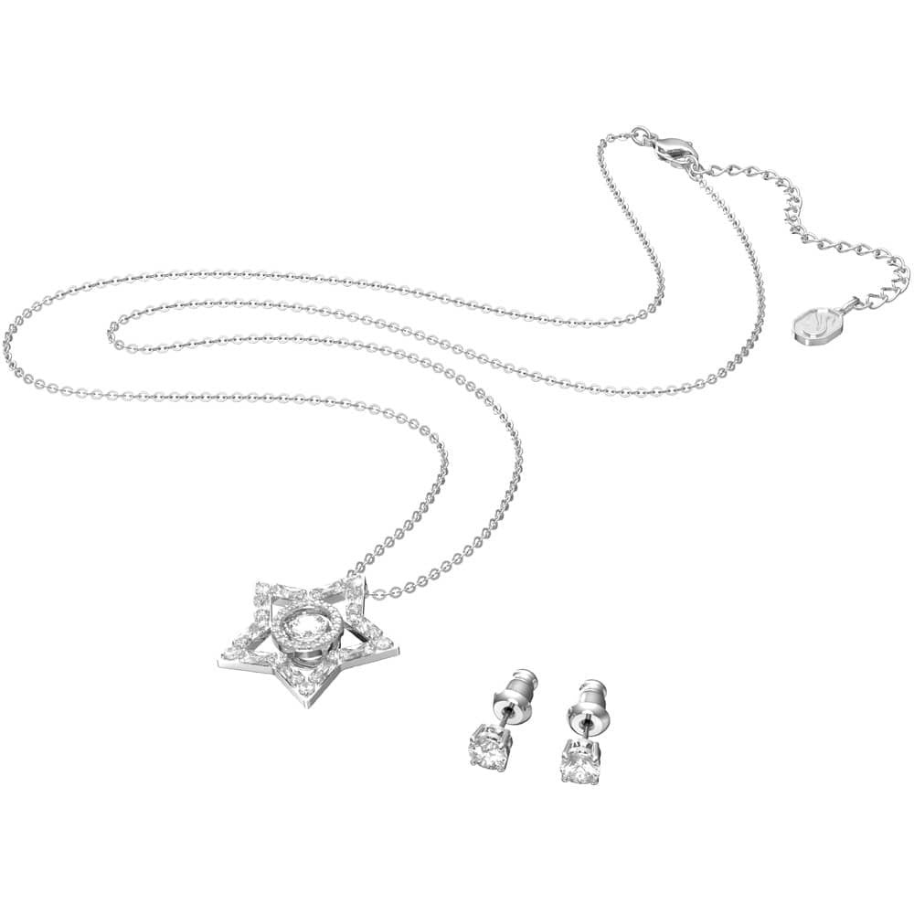 Swarovski Silver Stella Star Set