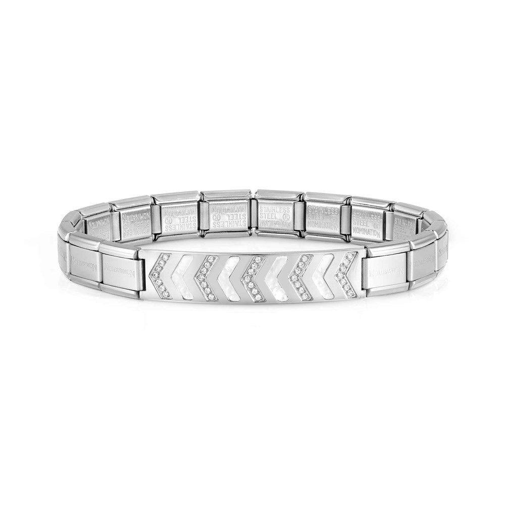 Nomination Trendsetter New York Silver Chevron Bracelet 
