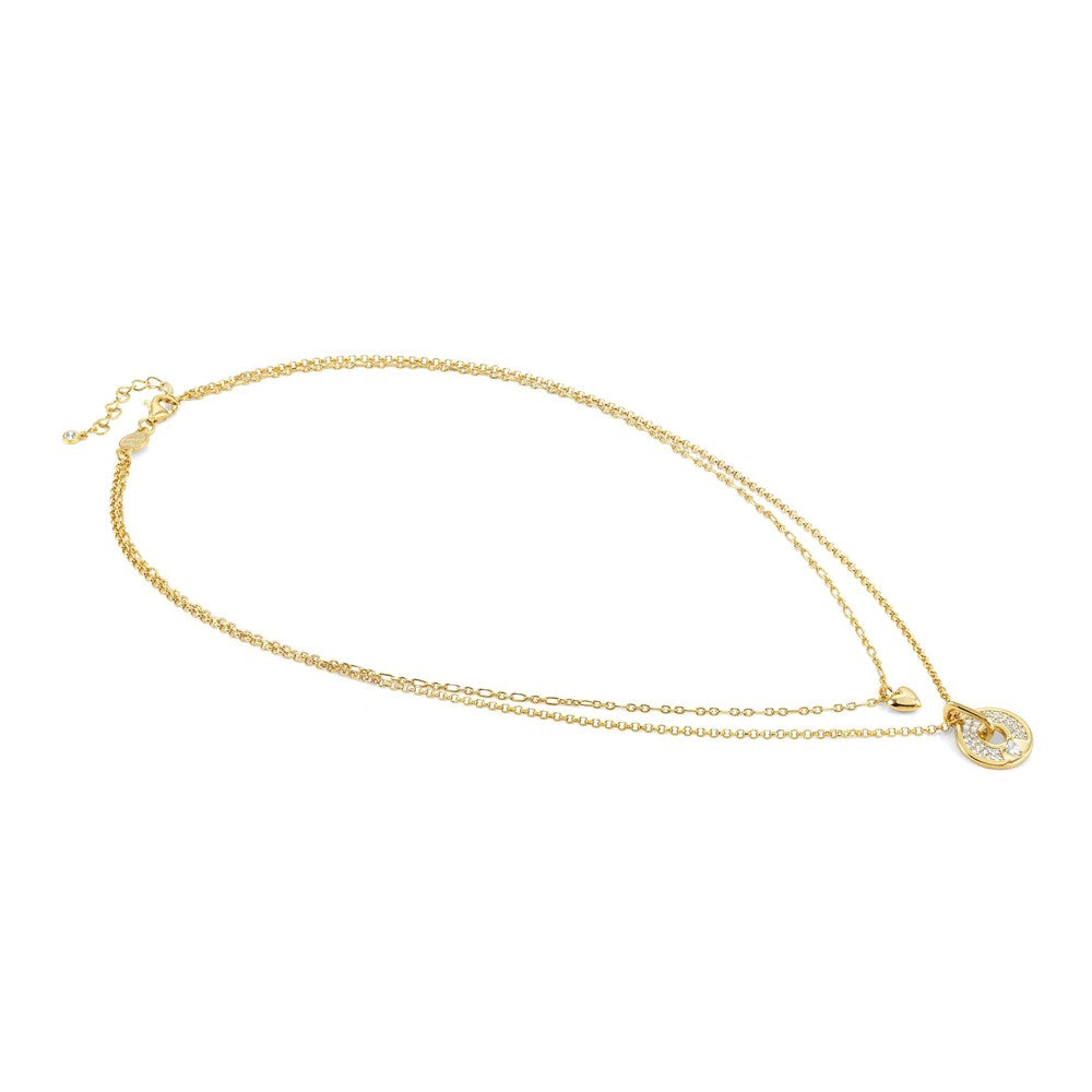 Nomination Sentimental Gold Crystal Heart Necklace