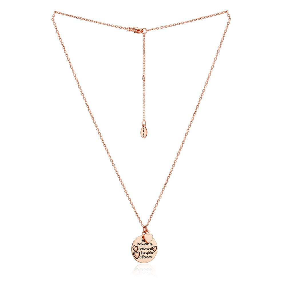 Karma Rose Gold Mother & Daughter Necklace