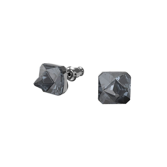Swarovski Chroma Grey Square Stud Earrings