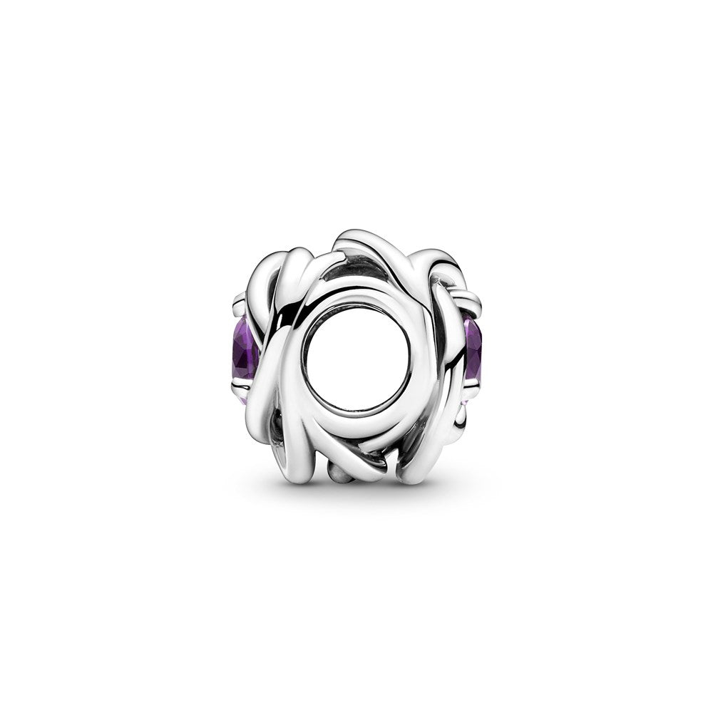 Pandora February Eternity Birthstone Charm