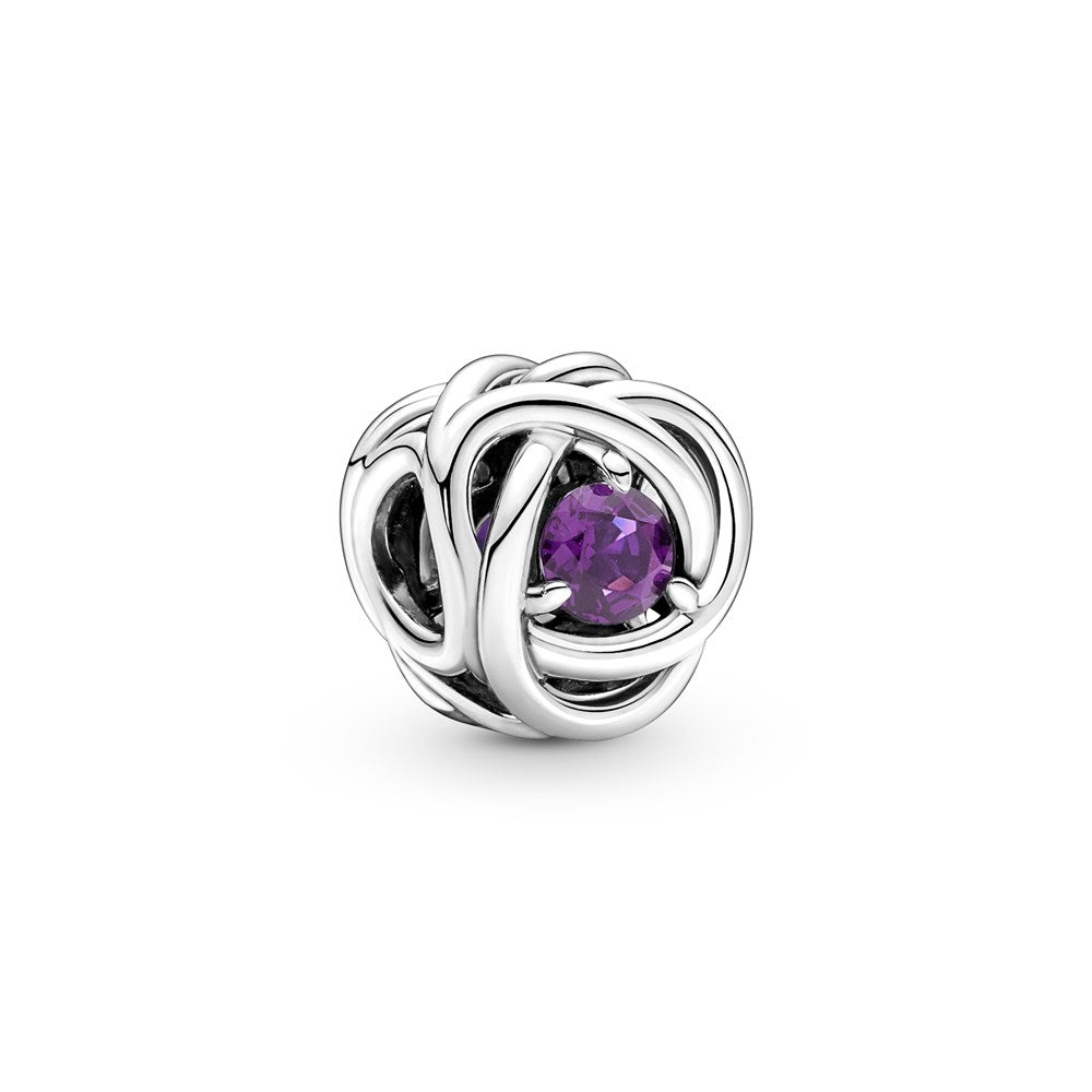 Pandora February Eternity Birthstone Charm