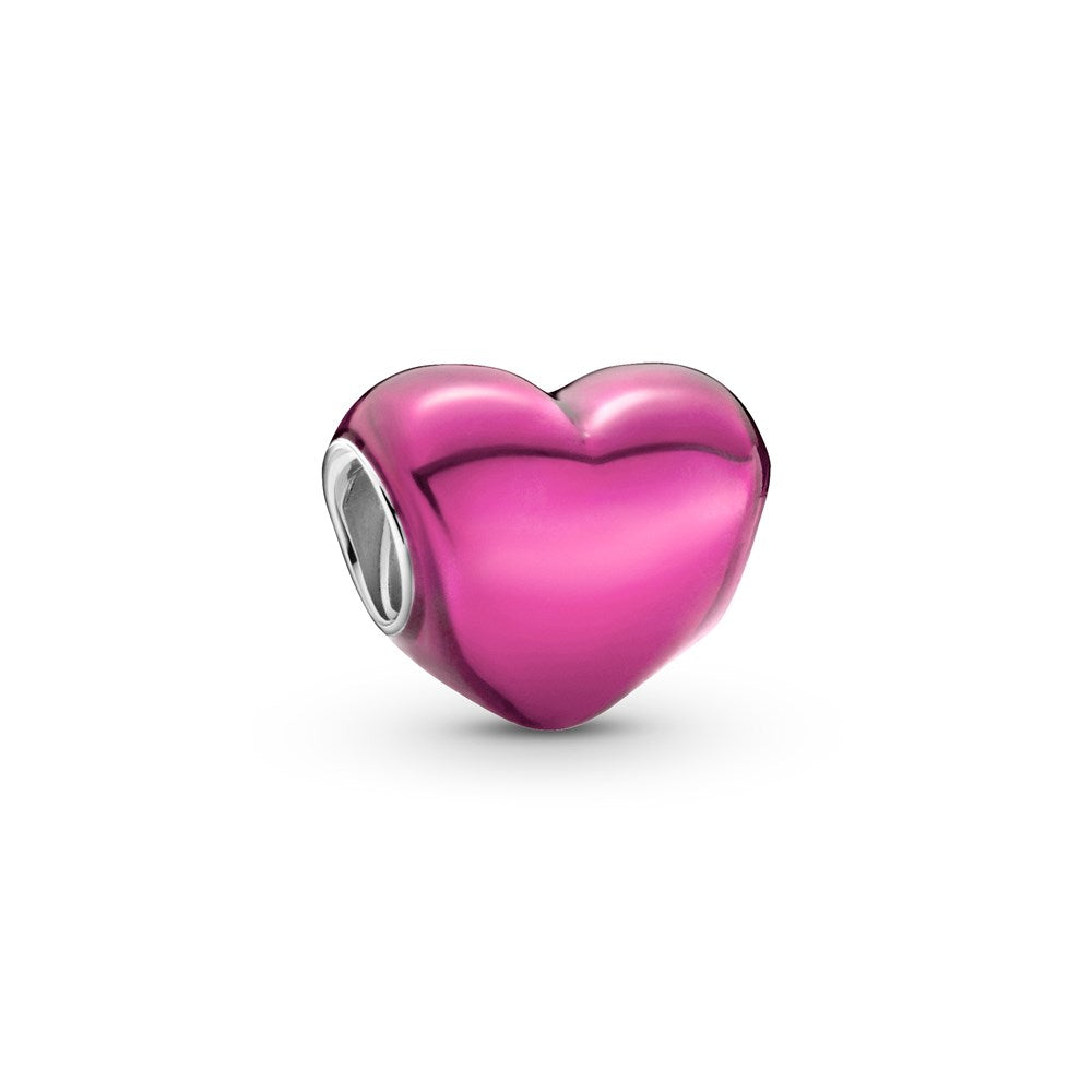 Pandora Pink Enamel Heart Charm 