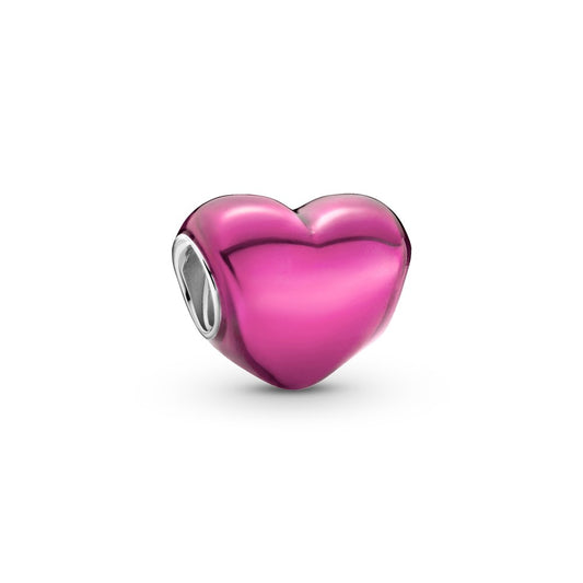 Pandora Pink Enamel Heart Charm 