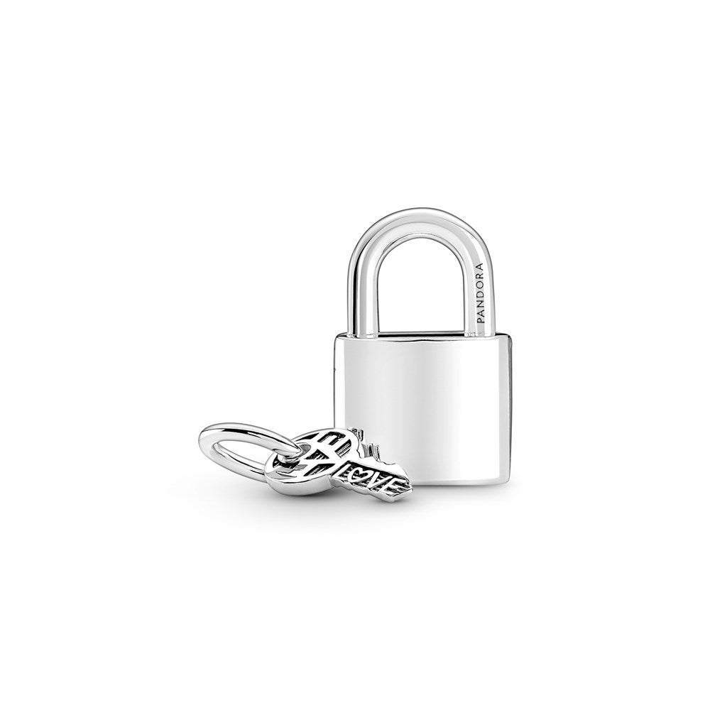 Pandora Silver Padlock & Key Charm
