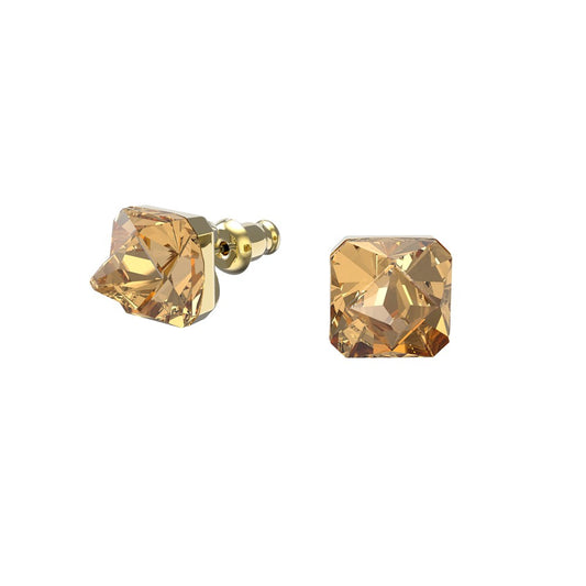 Swarovski Chroma Yellow Square Stud Earrings