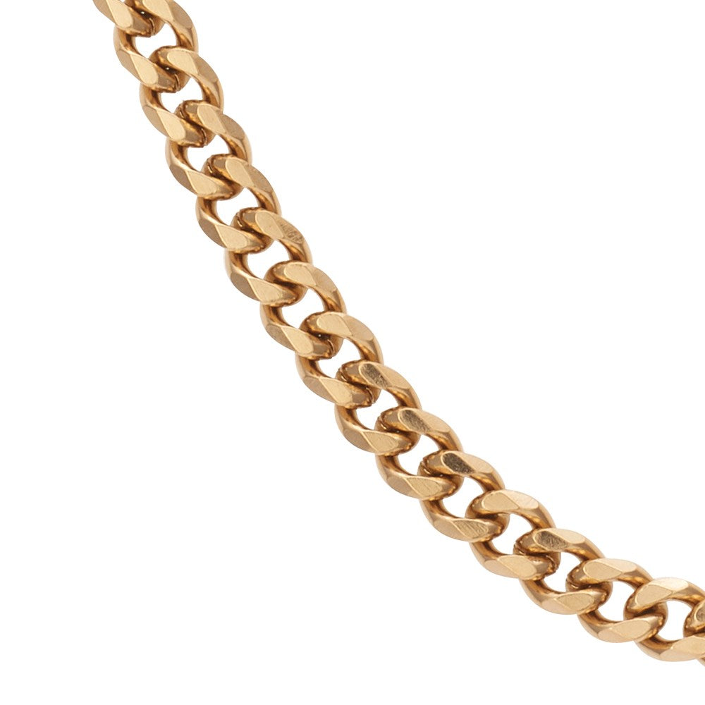 Over & Over 5mm Gold Steel Chain Necklace